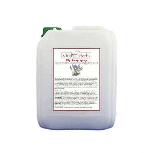 Recharge anti-mouches naturel 2,5 L Fly Away Spray Vital Herbs Recharge anti-mouches naturel 2,5 L Fly Away Spray Vital Herbs