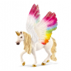 Figurine Licorne ailée Arc-en-ciel