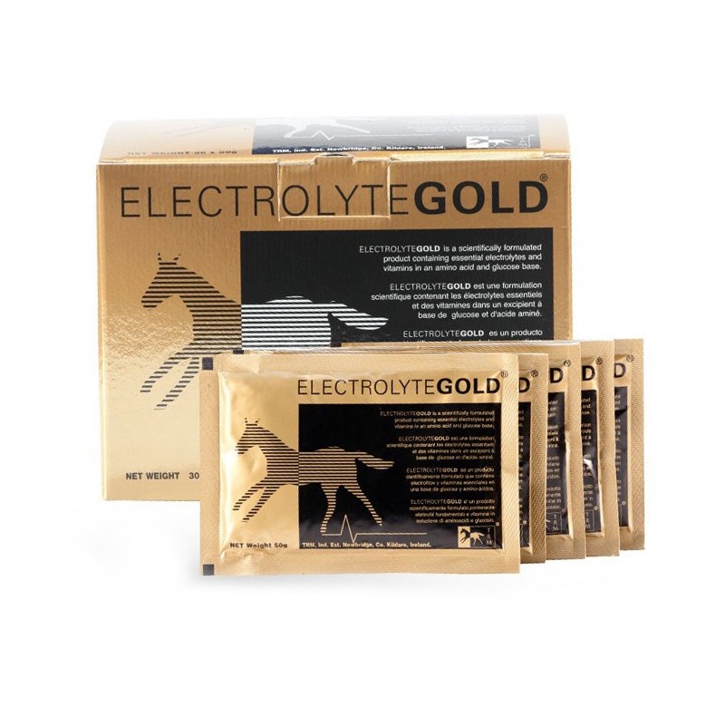 Électrolytes chevaux poudre 30 x 50 g Gold TRM