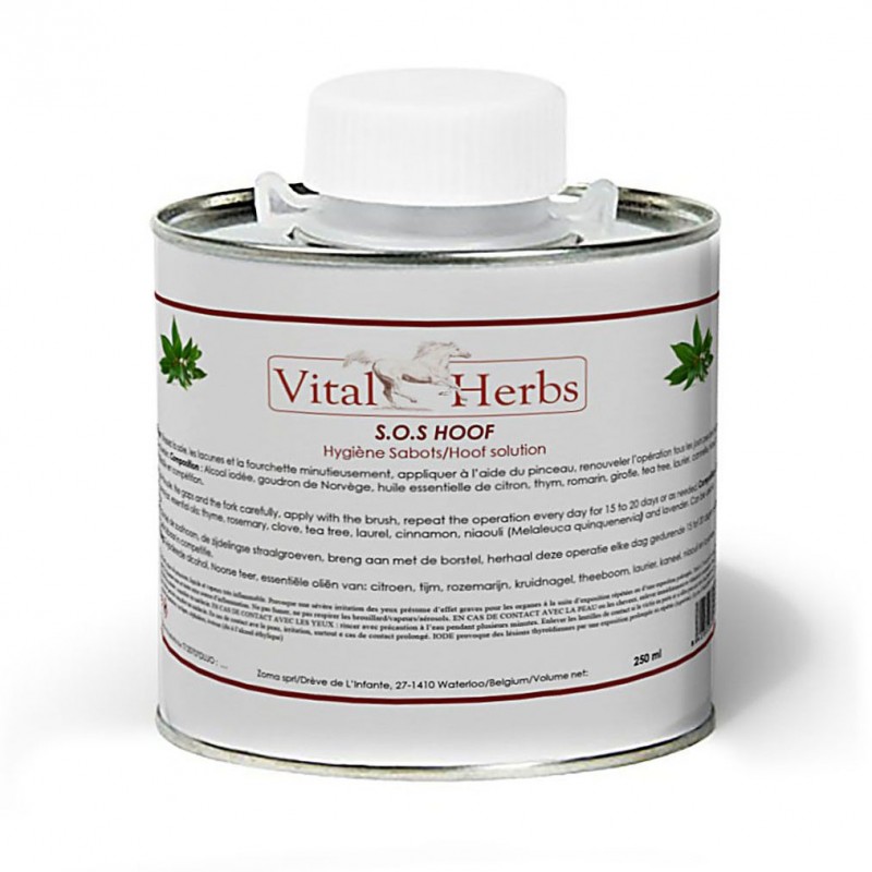 Soins fourchettes 250 ml SOS Hoof Vital Herbs