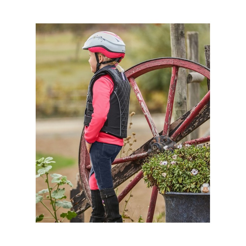 Gilet De Protection Dorsale Enfant Swing P07 Pour équitation, Couleur Noire (occasion)