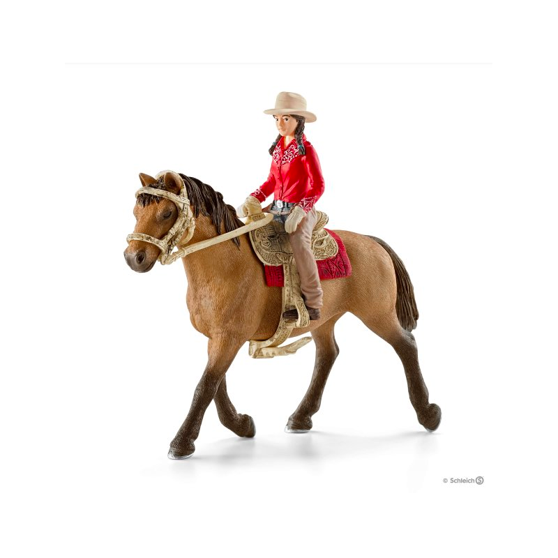 Figurine Cavalière Western