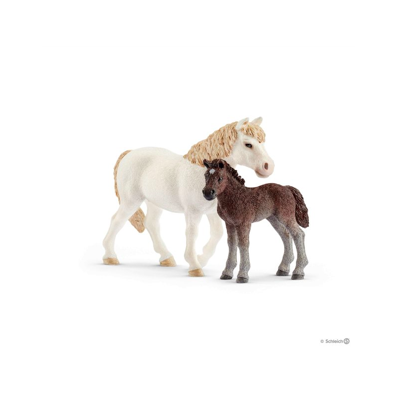 Figurine Ponette et Poulain