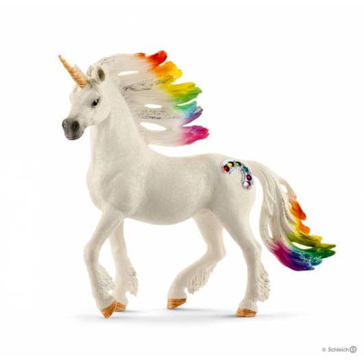 Figurine Licorne Arc en ciel Mâle Figurine Licorne Arc en ciel Mâle