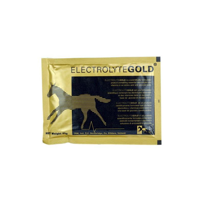 Électrolytes chevaux poudre 50 g Gold TRM