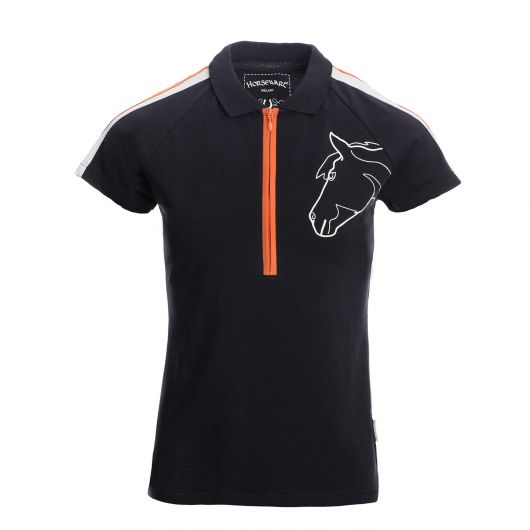Polo coton zip Femme Flamboro Horseware Polo coton zip Femme Flamboro Horseware