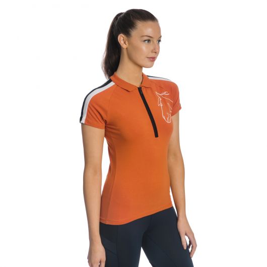 Polo coton zip Femme Flamboro Horseware