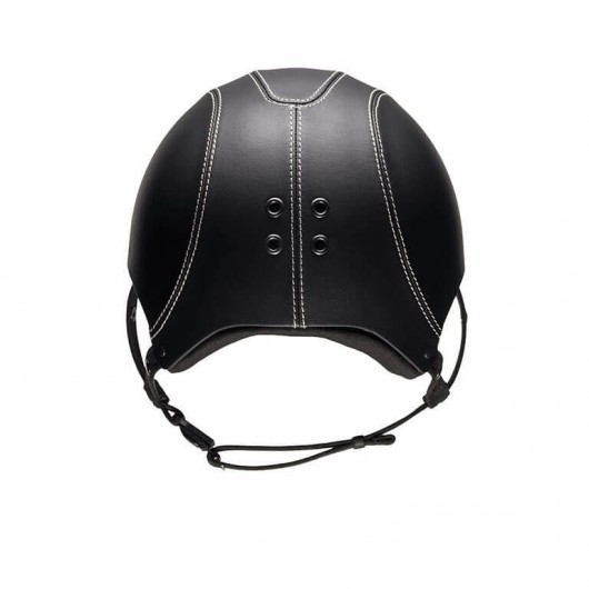 Casque équitation cuir lisse Epona Grande Visière