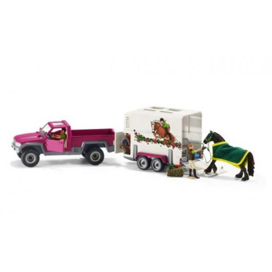 PICK UP AVEC REMORQUE SCHLEICH PICK UP AVEC REMORQUE SCHLEICH