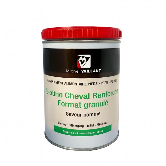 Biotine renfoncée - Granulés 750 g Biotine renfoncée - Granulés 750 g