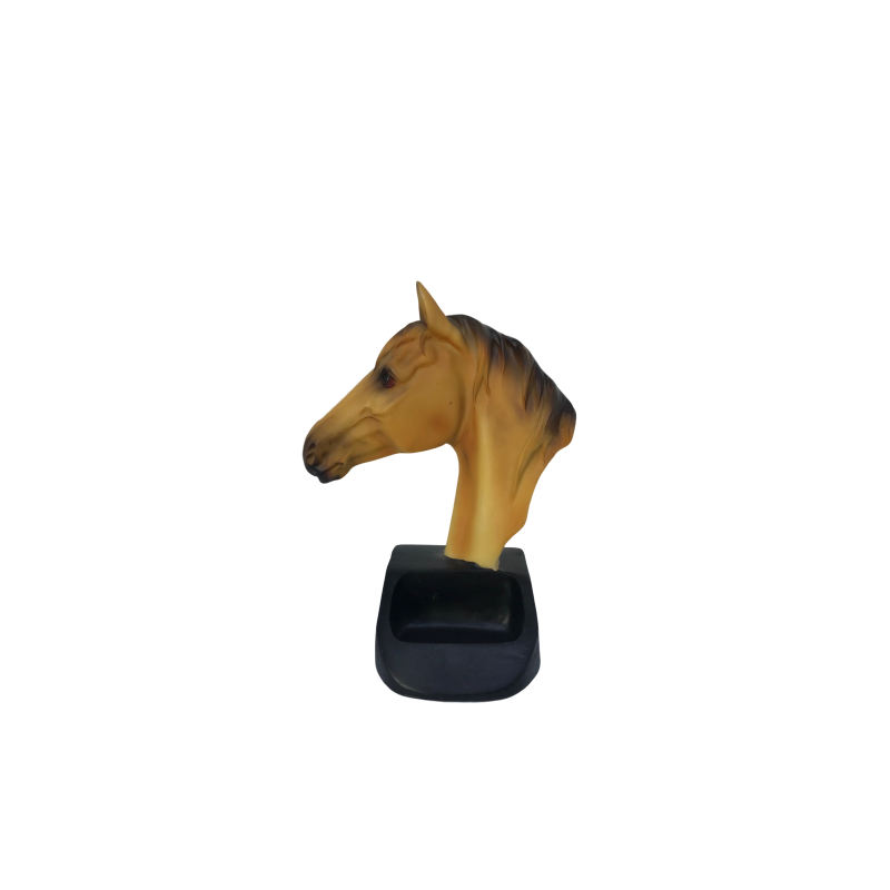 Statue cheval avec encoche de rangement  