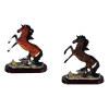 Statue cheval cabré 17cm