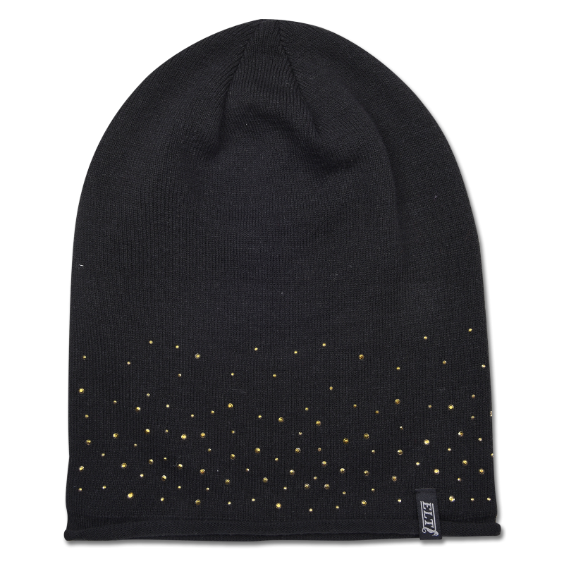 Bonnet tricoté strass carrie Elt