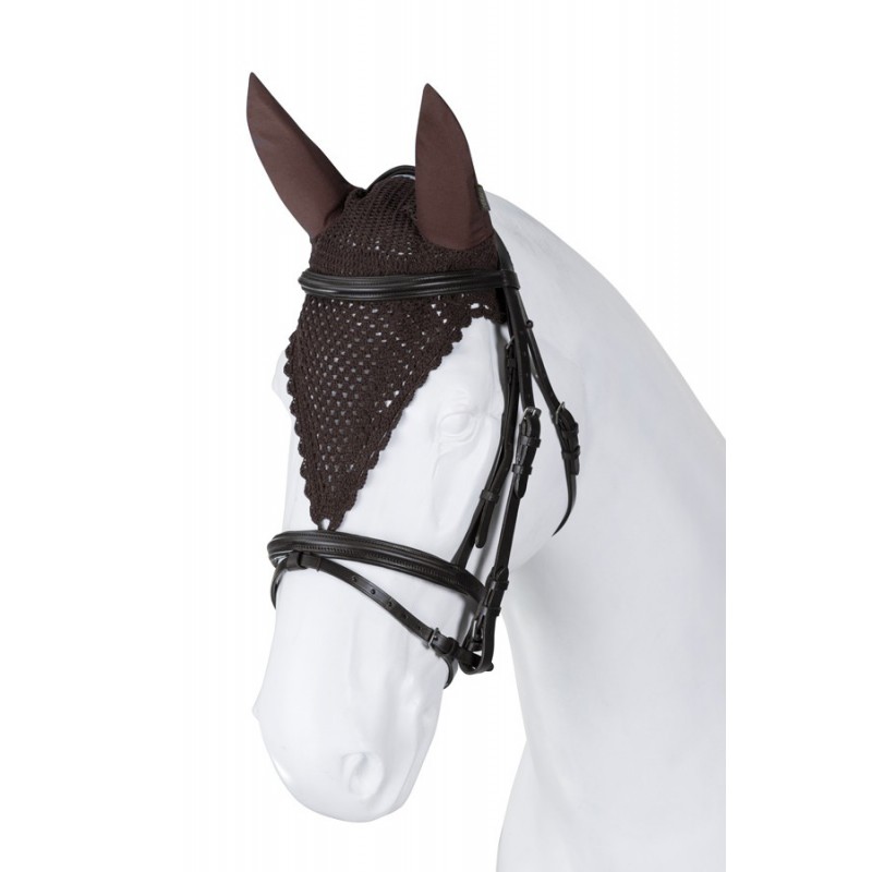 Bonnet cheval anti-mouche cheval long oreilles élastiques - Torpol - Equestra