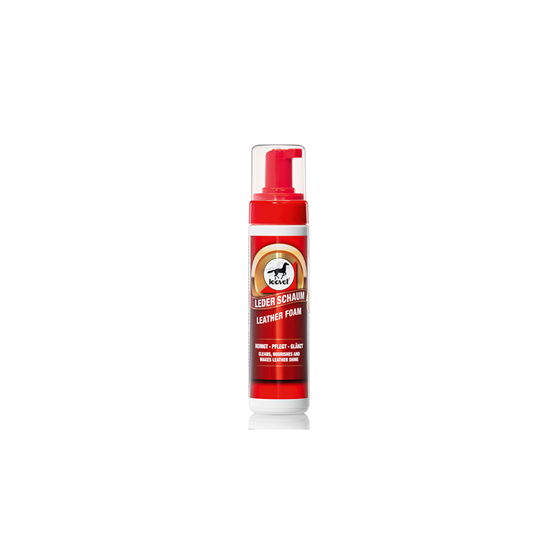 Mousse nettoyante et nourrissante cuir 2 en 1 200ml Leovet 