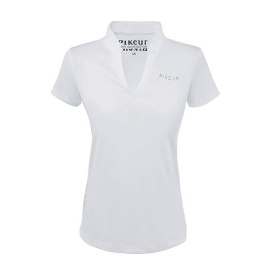 POLO FEMME COL DROIT DECOLLETE HENNA PIKEUR POLO FEMME COL DROIT DECOLLETE HENNA PIKEUR