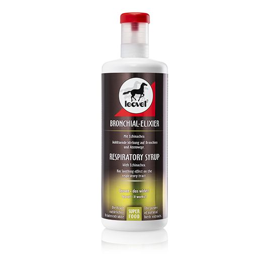 Complément respiratoire chevaux 1L Bronchial Elixir - Leovet