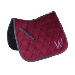 Tapis de selle cheval velours - Waldhausen