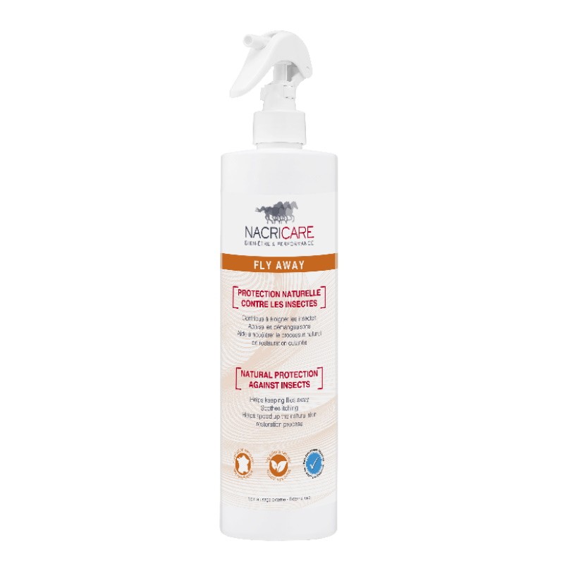 Fly away spray anti-mouche, anti-dermite et anti-uv cheval 500 ml - Nacricare