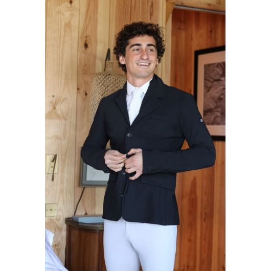 Veste de concours homme Jean Zip Free (compatible airbag) - Oscar et Gabrielle Veste de concours homme Jean Zip Free (compatible airbag) - Oscar et Gabrielle