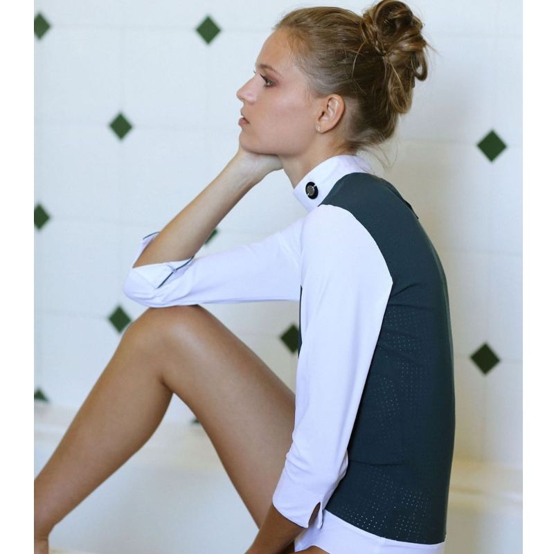 Chemise de concours femme body manches 3/4 Kim - Oscar et ...