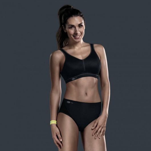Soutien-gorge de sport noir Light&firm