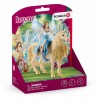 Figurine Eleya sur licorne dorée - Schleich