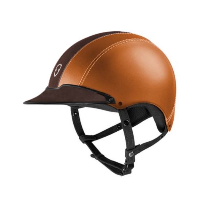 Casque équitation Epona cuir personnalisable Egide - Equestra