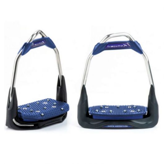 Etriers équitation Air's plancher plat œil orienté personnalisables Freejump - Equestra