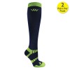 Chaussettes équitation hiver x 2 - Woof Wear