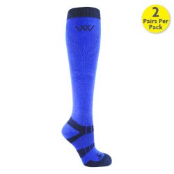 Chaussettes équitation hautes bambou thermorégulantes x 2 - Woof Wear