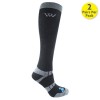 Chaussettes équitation hautes bambou thermorégulantes x 2 - Woof Wear