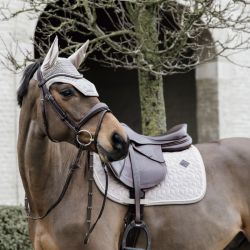 Tapis de selle cheval en velours Velvet Basic - Kentucky