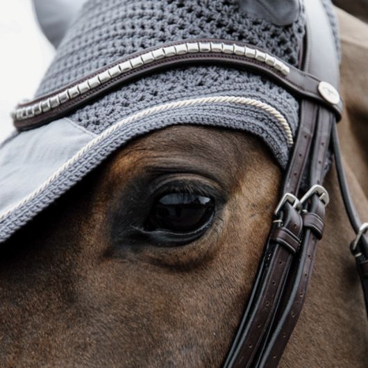 Bonnet anti-mouche cheval Wellington Velvet Basic - Kentucky