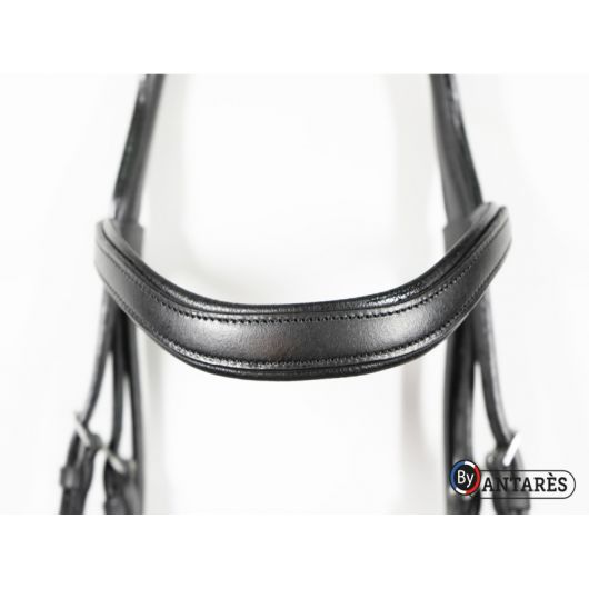Bridon cuir muserolle combinée large dressage Signature - Antarès