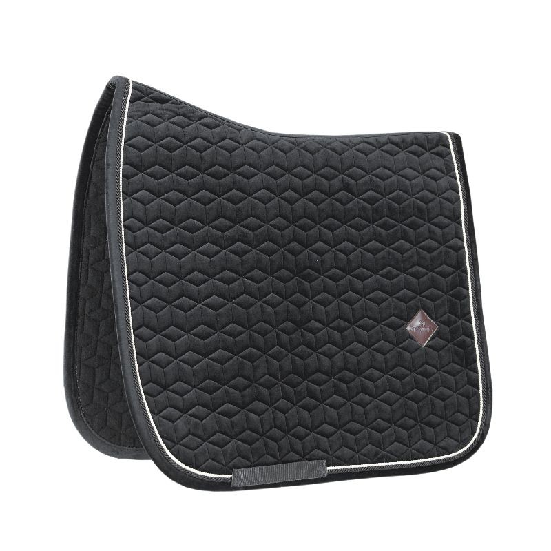 Tapis de selle cheval en velours Velvet Basic - Kentucky