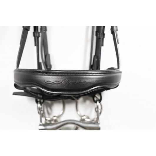 Bride de dressage muserolle pull back large Signature - Antarès