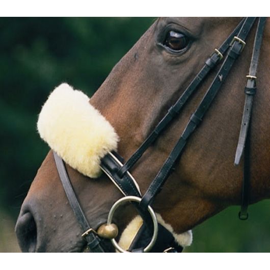 Fourreau de muserolle mouton véritable - Christ