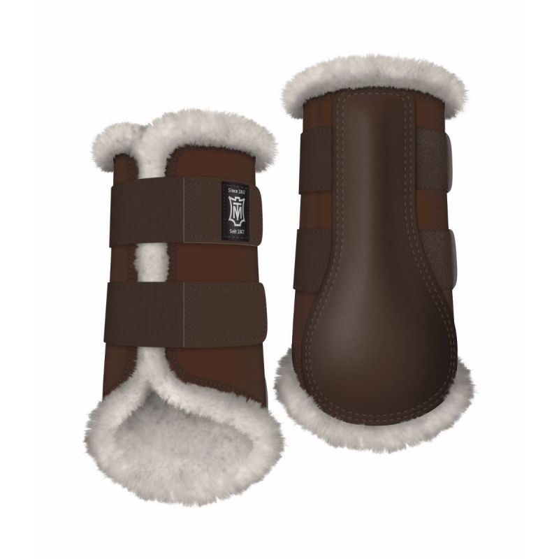 Guêtres de dressage cheval doublées en mouton personnalisables - Mattes