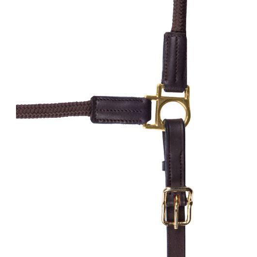 Licol cheval en cuir/corde Nevada - Waldhausen 