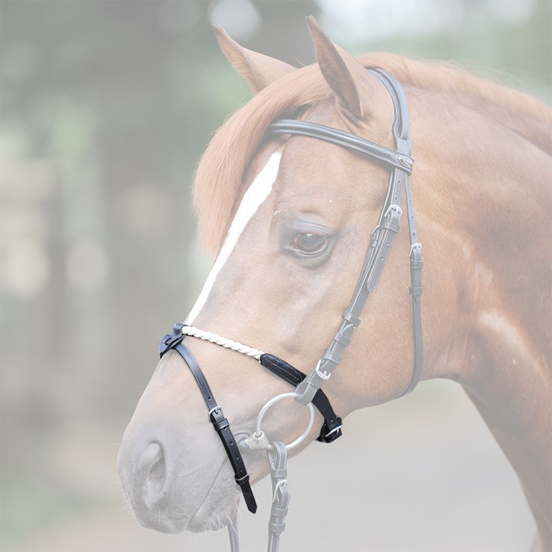 Muserolle croisée cheval corde - Kavalkade 