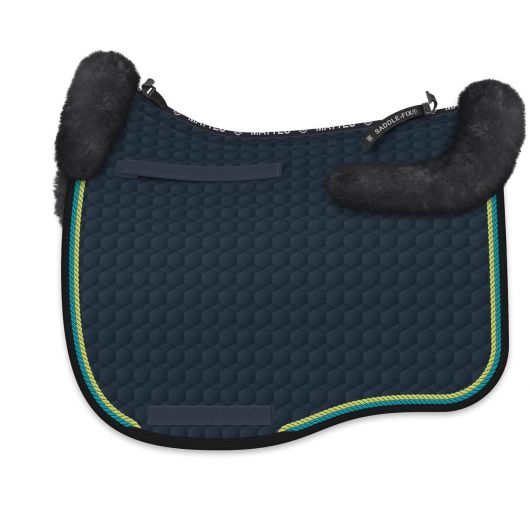 Tapis de selle cheval Eurofit avec amortisseur en mouton personnalisable - Mattes 