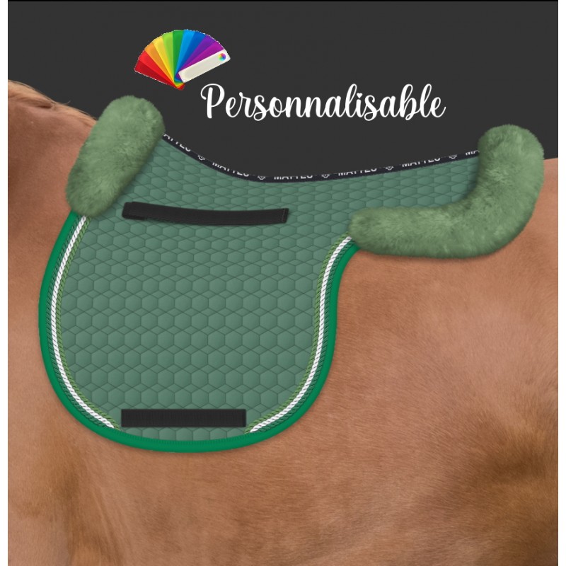 Tapis de selle amortisseur mouton synthétique intégré Premier