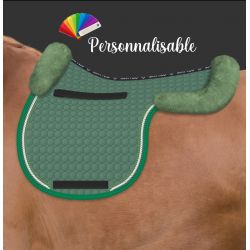 Tapis en forme de selle cheval avec amortisseur en mouton personnalisable - Mattes