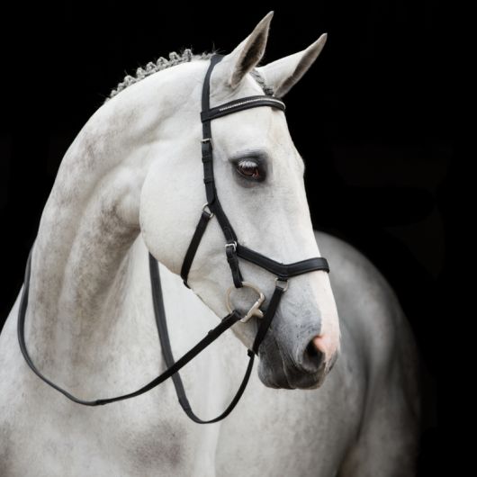 Bridon cuir anatomique cheval Micklem Diamante Rambo - Horseware Bridon cuir anatomique cheval Micklem Diamante Rambo - Horseware
