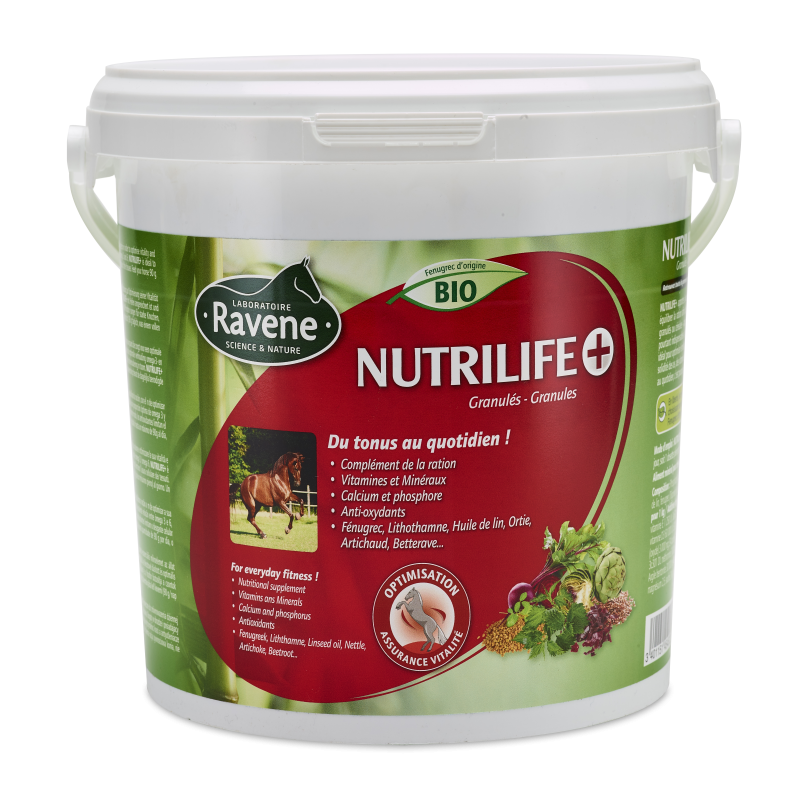 Complément vitalité granulés 2.7 kg Nutrilife +