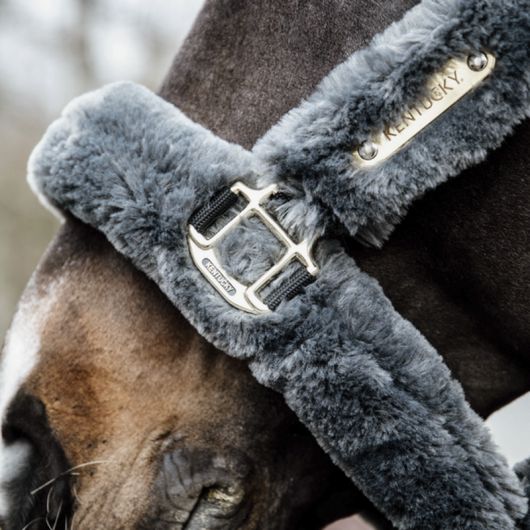 Licol cheval doublé mouton synthétique - Kentucky Horsewear