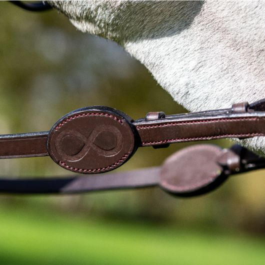Rênes cuir caoutchouc cheval La Cense (13 mm) - Dyon Rênes cuir caoutchouc cheval La Cense (13 mm) - Dyon