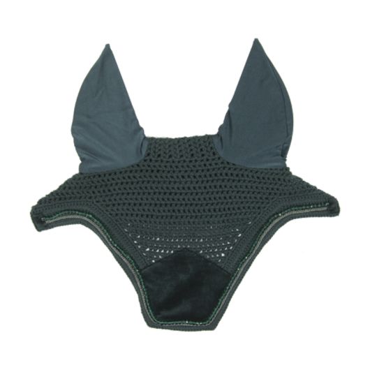 Bonnet anti-mouche cheval Wellington Velvet Pearl - Kentucky Horsewear Bonnet anti-mouche cheval Wellington Velvet Pearl - Kentucky Horsewear