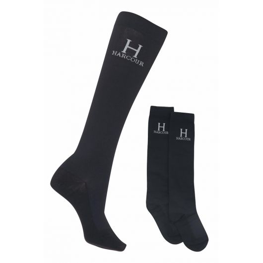 Chaussettes équitation Badminton x2 paires - Harcour 